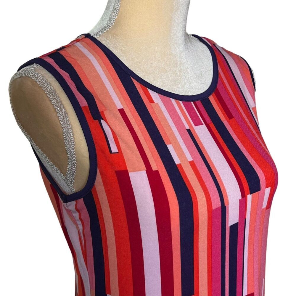 Cure Women's Colorful Striped Sleeveless Dress Size M Comfortable‎ and stretchy - Picture 12 of 16